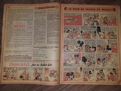 Le Journal De Mickey #1, Walt Disney Fascimile 1952, Comic Very