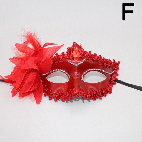 Maskerade Glitzer Feder venezianische Maske Kostüm Party Motiv Augenmasken Geschenk - Bild 7 von 21