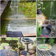 Solar Fountain Outdoor, Solar Powered Water Fountain Pump for Bird Bath, Garden