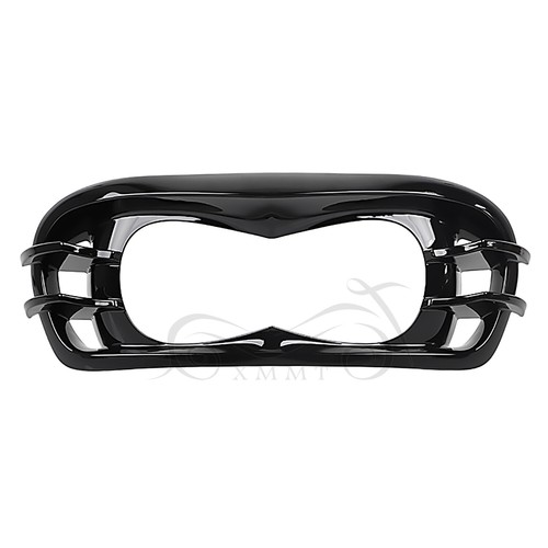 Gloss Black Headlight Bezel For Harley Road Glide FLTRX 15-23 ST FLTRXST 22-23 - Picture 12 of 14