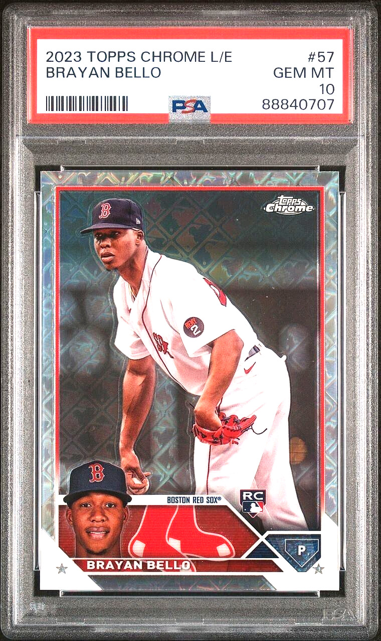 2023 Topps Chrome Brayan Bello #57 (LOGO) PSA 10 GM MINT (ROOKIE) (RARE: Pop 10)