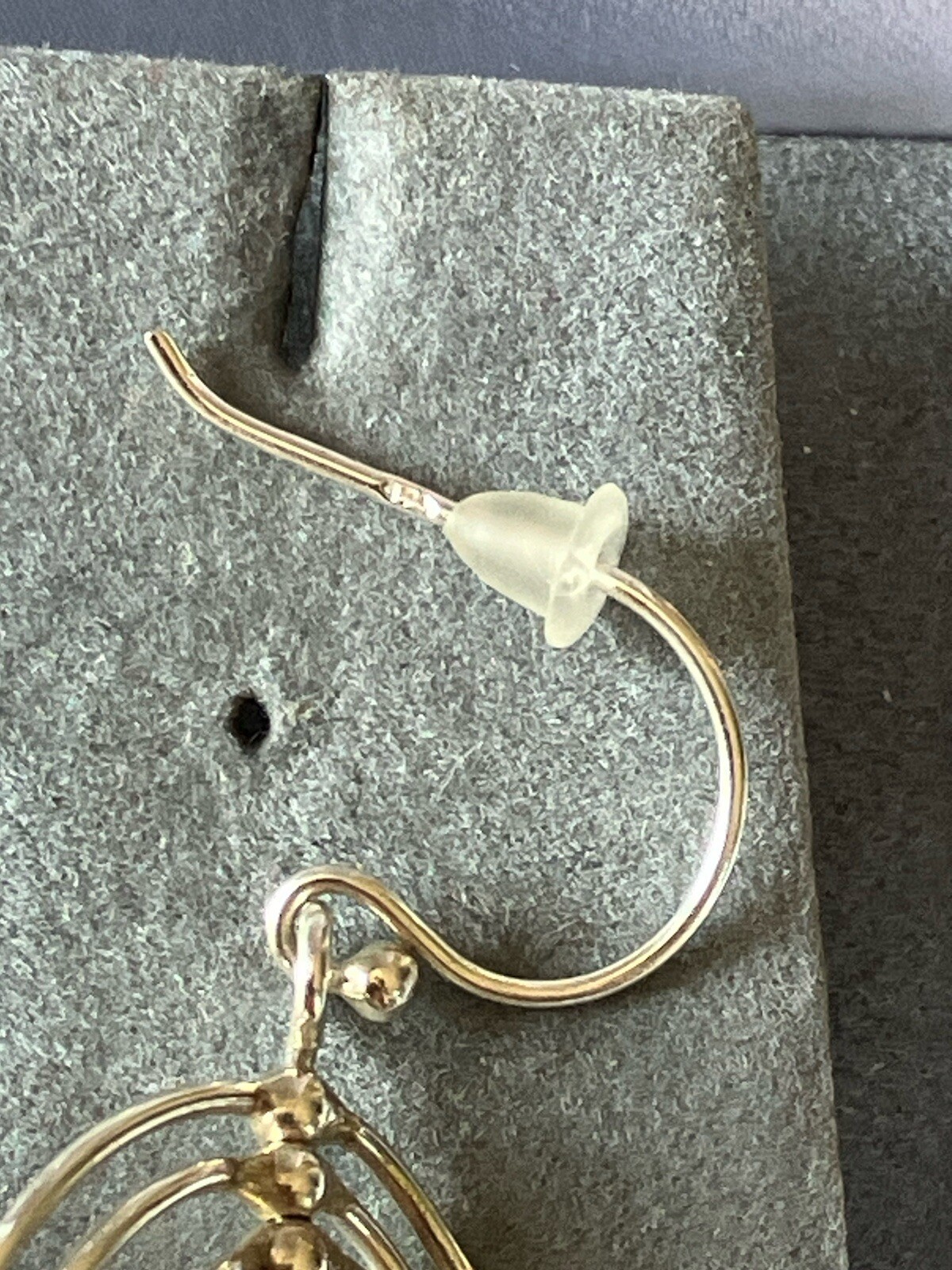 Sterling Silver Long Dangly Multi Loop Earrings W… - image 7