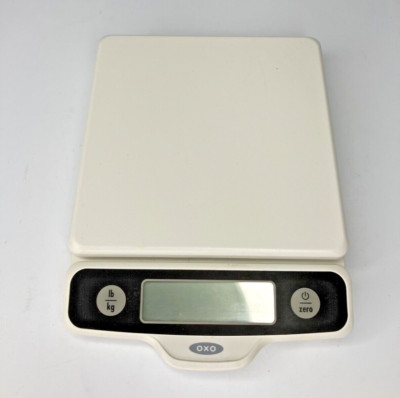 OXO Softworks Kitchen Food Scale 5 lb with Pull-Out Display White