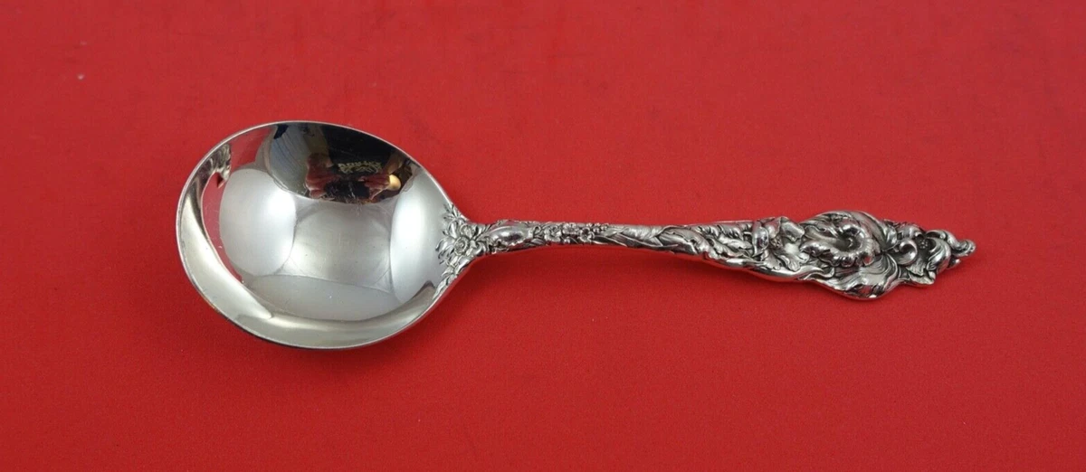 【リード＆バートン】純銀 スターリングシルバー／スプーン「Les Cinq」 Reed & Barton Les Cinq Fleur Antique US Sterling Silver Serving