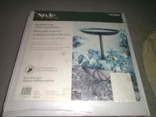 Style Selections Bronze Birdbath w/Coco Liner Planter-17" x 17" x 25" A06-698