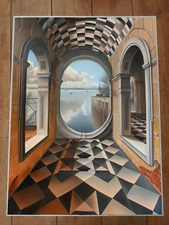 Optical Illusion Art Poster 18x24in
