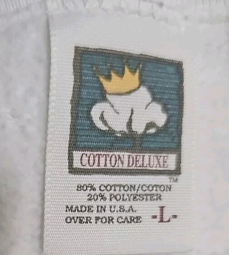 Vtg. Las Vegas Nevada Sweatshirt Mens Large White Cotton Deluxe Anvil Pullover - Picture 3 of 7