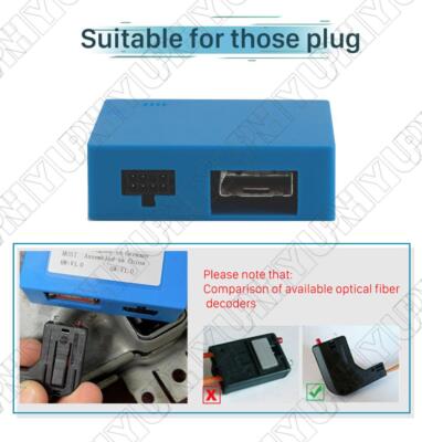 Car Radio Optic Decoder Amplifier Adapter Optical Fiber Decoder Box For Benz