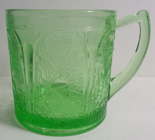 Jeanette Cherry Blossom Green Mug