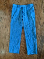 DKNY Boys Skinny Fit Dress Pants, Blue 63 16 R 28" W