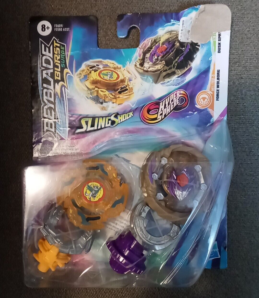 Beyblade Burst SURGE Dual Collection FORCE WOLBORG and DUSK SPRYZEN S5 NEW