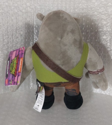 TMNT Teenage Mutant Ninja Turtles Mutant Mayhem 8" ROCKSTEADY Villain Plush 2023 - Picture 2 of 2
