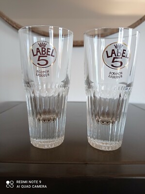 2 WHISKYGLÄSER LABEL 5