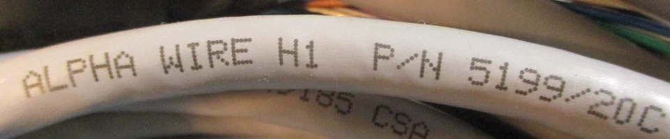 Alpha Wire H1 5199/20C Cable Assembly w/ Amphenol PT06E-14-19S Approx 26' L - Image 3 of 4