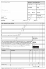 Legally Compliant - Vehicle Service & Repair Invoice Pad - sales reciept 