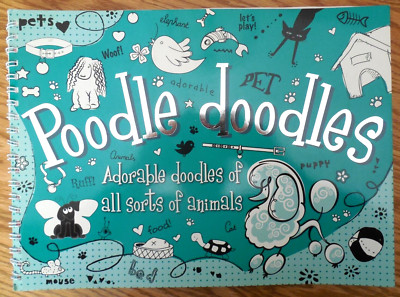 EUC Make Believe Ideas ''POODLE DOODLE UPSIZED'' Spiral HC LARGE 14x10.5'' Book