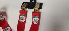 Christmas Suspenders costume Santa Face or Candy Canes