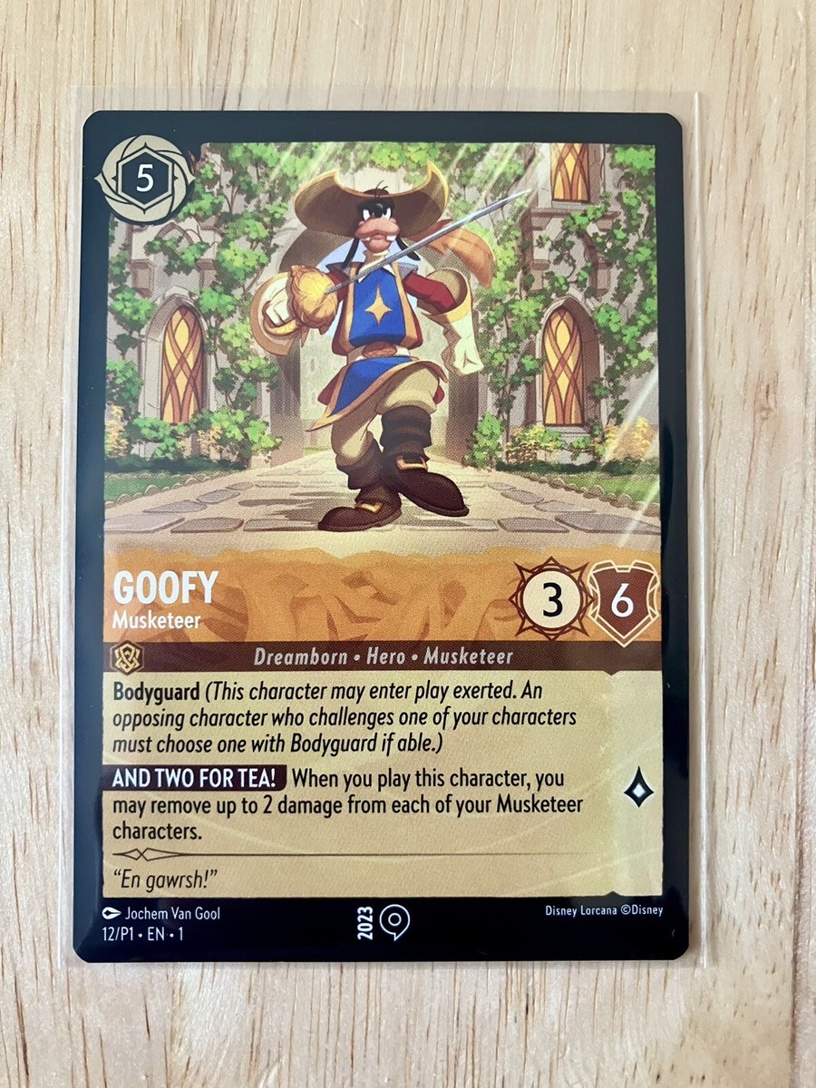 2023 Disney Lorcana Goofy Musketeer Promo Card Gamescom Exclusive | eBay