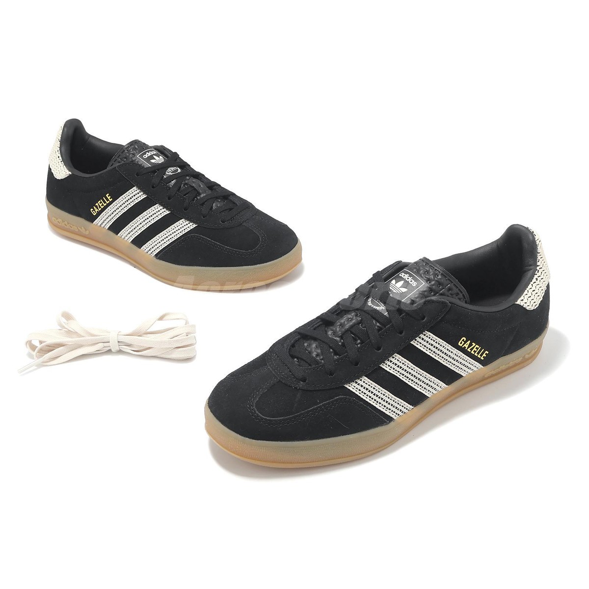 あーちゃん　GI adidas Originals Gazelle Indoor W Black Beige Gum Women