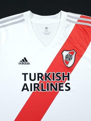 adidas Men's 2XL River Plate CARP Home Soccer Jersey 2020/2021