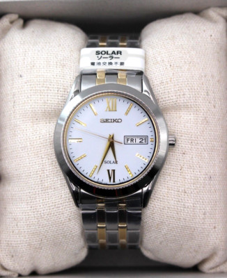 SEIKO Spirit SBPX085 Solar Sapphireglass 3 Atm Water Resistant Silver Gord Watch