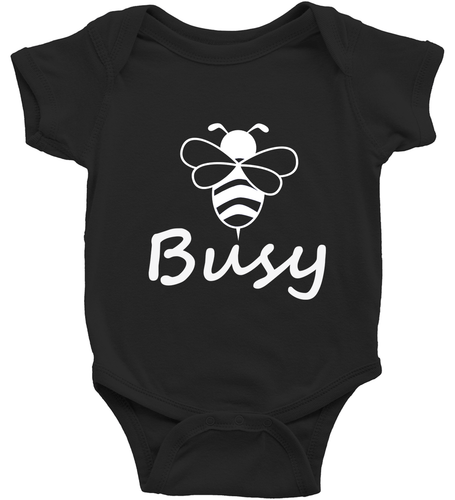 Bee Busy Toddler Kids Boy Girl T-Shirt Baby Bodysuit Clothes Busy bee honeybee - Picture 36 of 36