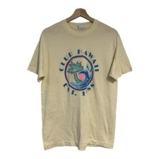 VTG Design Hawaii Tees CLUB HAWAII Beach Wave Palm Trees T-Shirt USA Size XL