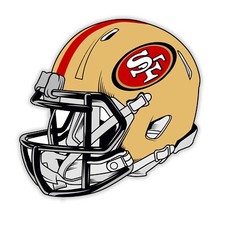 San Francisco 49ers Sticker Football Helmet Logo Decor Vinyl Car Truck Decal