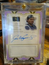 2024 Topps Definitive Collection Ivan Rodriguez Jersey/Autograph Insert #/5