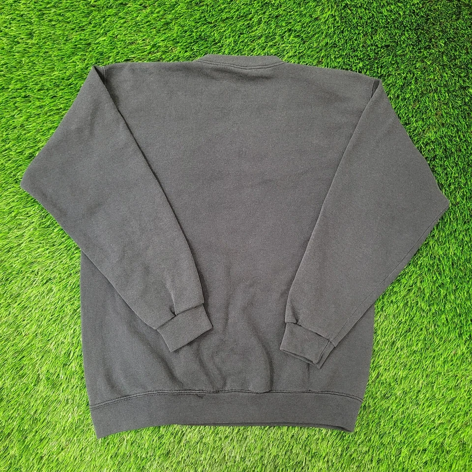 Sudadera grande vintage años 90 Making-A-Difference 22x27 negra Foto 2 de 4