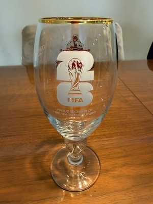 STELLA ARTOIS CHALICE 2026 ''Limited Edition FIFA''  Gold Rimmed Beer Glass  NEW