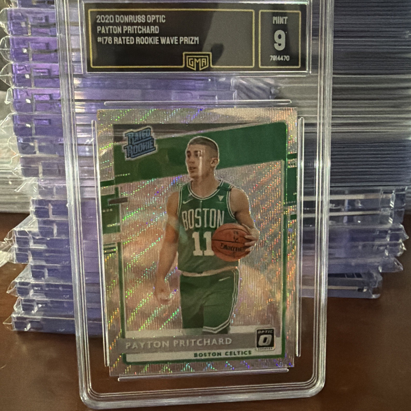 2020-21 Donruss Optic - Rated Rookie Payton Pritchard #176 Wave Prizm (RC) MINT