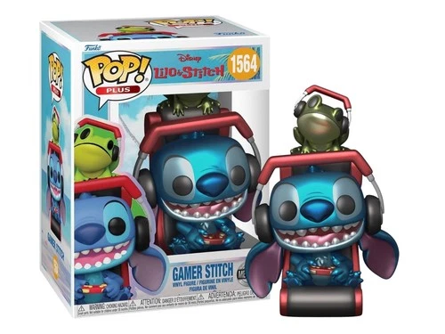 🔥Funko Pop! Plus: Disney Lilo & Stitch - GAMER STITCH (METALLIC) #1564 PP🔥