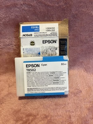 Genuine Epson SC-P800 Cyan Ink Cartridge T8502 Date: August 2027