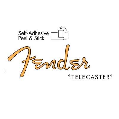 Telecaster Peel & Stick 50s Style Headstock Decal for Fender Guitars Nonmetallic