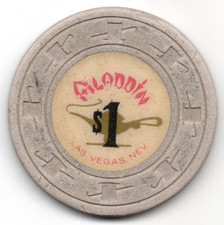 Vintage - Aladdin Las Vegas Nevada $1 Poker C...