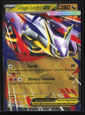 Mega Latias ex 100/132 Mega Evolution Double Rare Pokemon Card