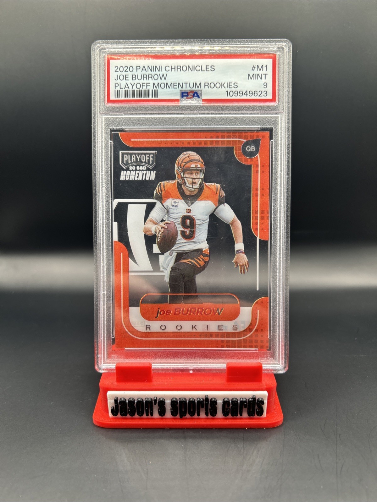 2020 Panini Chronicles - Playoff Momentum Rookies Joe Burrow #M-1 (RC)