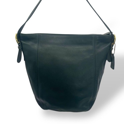Coach Green Leather Shoulder Bag Authentic Rare Model Excellent Condition - Picture 3 of 11
