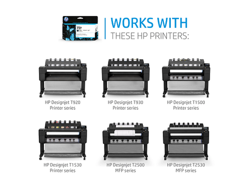 HP 727 300ml Grau DesignJet Tintenpatrone, F9J80A - Bild 6 von 7