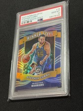 Steph Curry  **WINNER STAYS HOLO** Donruss Optic PSA10 GEM MINT GRADE! 🔥