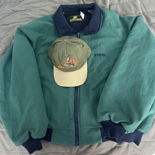 Vintage K-Products Stihl Jacket Made In USA Size XXL / with “ Stihl hat !!”