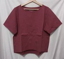 Betabrand Boxy Hi Low Top Women Size XL Plum Purple