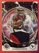 2022 Panini Elements Supercharged Dameon Pierce Patch 3 Color Rc 54 - Texans