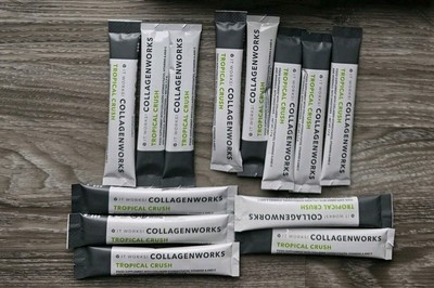 It Works ! Neu Collagenworks  13 Portionen Tropical Crush Collagen geöffnet 