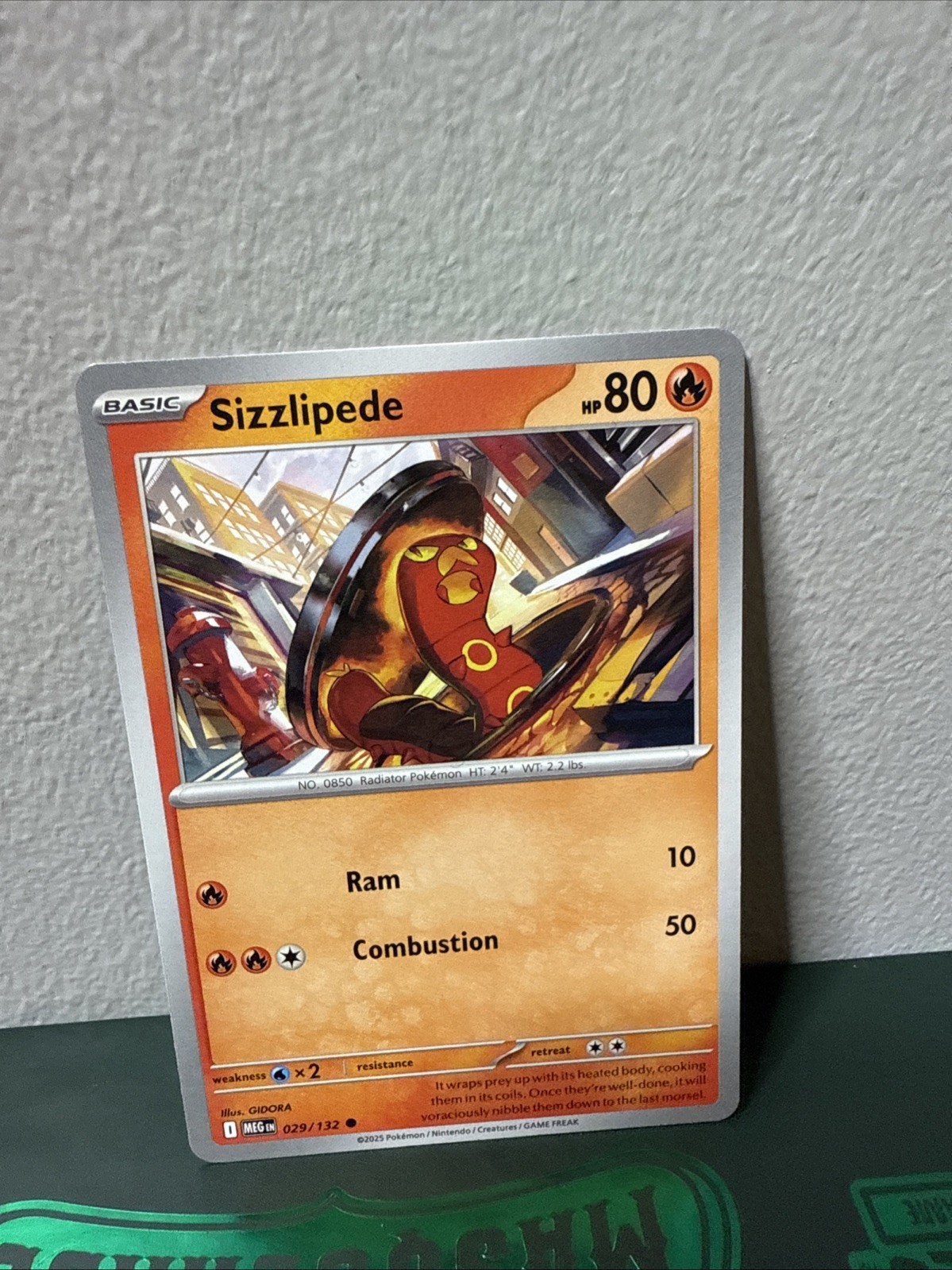 Sizzlipede - 029/132 - Pokémon Mega Evolution 2025 - Common NM