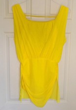 Women  s vibrant yellow lyrical and contemporary dance costume in M