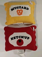 French Fries, Ketchup, And Mustard Throw Pillows Set Of 3