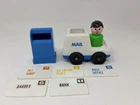 Vintage Fisher Price Little People Mail Rruck Without Mail Man Mailbox And Some