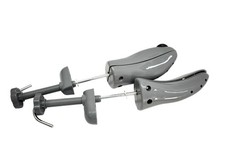 Adjustable Gray Plastic Shoe Stretchers Tree Pair Metal Hooks Hanging